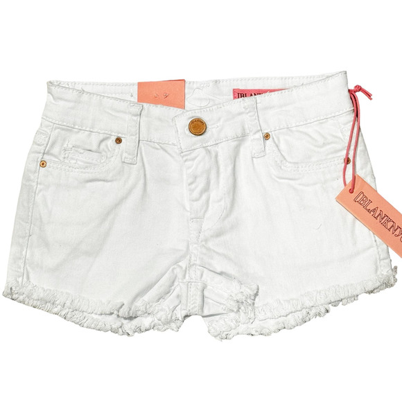 BLANKNYC Girls White Mini Astor Shorts Girls Size 7 NWT - Picture 5 of 9